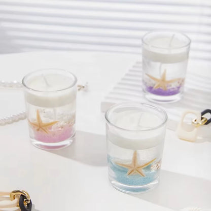 1Pcs Summer Sea Jelly Wax Scented Candle Birthday for Girl Women Fragrance Candles Decoration Floating Candle Wild One Candle